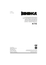 Beninca KTE Operating Instructions Manual предпросмотр