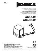 Beninca MB24V Operating Instructions And Spare Parts Catalogue preview