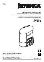 Beninca MS4 Operating Instructions And Spare Parts Catalogue preview