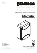 Beninca RR.4WBP Operating Instructions Manual предпросмотр