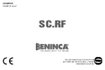 Beninca SC.RF Manual предпросмотр