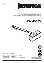 Beninca VN.45E24 Operating Instructions And Spare Parts Catalogue предпросмотр