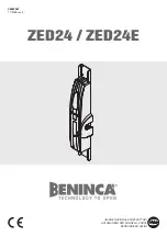 Beninca ZED24 Manual preview