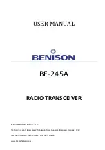 Benison BE-245A User Manual preview