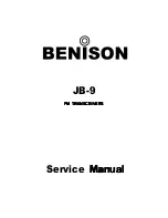 Benison JB-9 Service Manual preview