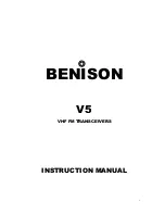 Preview for 1 page of Benison V5 Instruction Manual