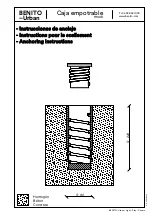 Предварительный просмотр 1 страницы BENITO Urban Caja empotrable H100B Anchoring Instructions