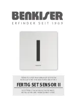 Preview for 1 page of BENKISER FERTIG SET SENSOR II Installation And Maintenance Manual