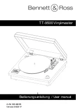 Предварительный просмотр 1 страницы Bennett & Ross TT-9500 Vinylmaster User Manual