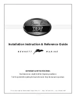 Bennett Marine Premier XPT Series Installation Instruction & Reference Manual preview