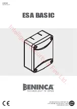 Benninca ESA BASIC Manual предпросмотр