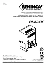 Benninca RI.524K Operating Instructions And Spare Parts Catalogue preview