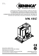 Benninca VN.15C Operating Instructions Manual предпросмотр