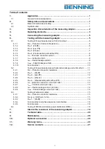 Предварительный просмотр 3 страницы Benning 044162 Operating Manual