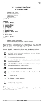 Preview for 63 page of Benning CM 1 Operating Manual