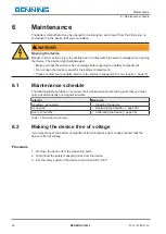 Preview for 36 page of Benning CM 2-1 Operating Manual