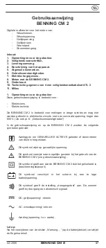 Preview for 59 page of Benning CM 2 Operating Manual