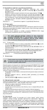 Preview for 73 page of Benning CM 2 Operating Manual