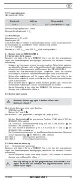 Preview for 7 page of Benning CM 4 Operating Manual