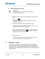 Preview for 27 page of Benning DSP 2500 Operation And Maintenance Manual