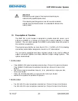 Preview for 28 page of Benning DSP 2500 Operation And Maintenance Manual