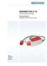 Benning MA 2-16 Instruction Manual preview