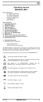 Предварительный просмотр 14 страницы Benning MM 1 Operating Instructions Manual