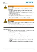 Предварительный просмотр 13 страницы Benning MM 7-2 Operating Manual