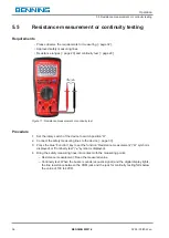 Предварительный просмотр 36 страницы Benning MM 7-2 Operating Manual