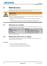 Предварительный просмотр 42 страницы Benning MM 7-2 Operating Manual