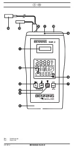 Предварительный просмотр 2 страницы Benning Sun 2 Operating Manual