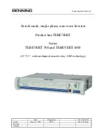 Предварительный просмотр 5 страницы Benning Tebevert 1000 Operation And Maintenance Manual