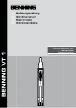 Preview for 2 page of Benning VT 1 Operating Manual