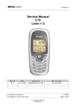 BENQ-SIEMENS Vodafone C72 Service Manual preview