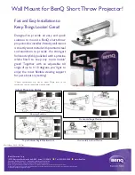 Preview for 1 page of BenQ 0.4 Wall Mount-WM04G3 Specifications