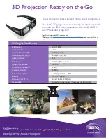 BenQ 3D Glasses Quick Start Manual preview