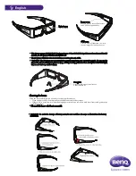 Preview for 2 page of BenQ 3D Glasses Quick Start Manual