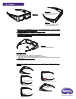 Предварительный просмотр 2 страницы BenQ 3D Glasses Quick Start Manual