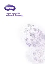 BenQ 9H.F69PK.NA4 Installation Handbook preview