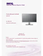 BenQ 9H.LDMLA.TB Series Service Manual preview