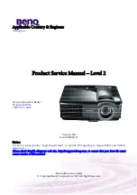 BenQ 9H.Y1277.000 Product Service Manual предпросмотр