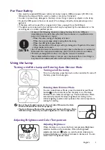 Preview for 5 page of BenQ AR17 C User Manual