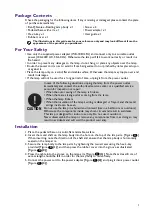 Preview for 3 page of BenQ ARI5_D User Manual