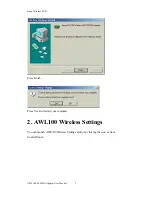 Предварительный просмотр 7 страницы BenQ AWL-100 User Manual