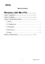 Preview for 4 page of BenQ AWL-200 User Manual