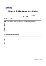 Preview for 7 page of BenQ AWL-700 User Manual