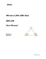 BenQ AWL400 User Manual предпросмотр