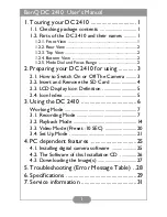 Preview for 3 page of BenQ DC 2410 User Manual