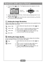 Предварительный просмотр 10 страницы BenQ DC 3400 User Manual