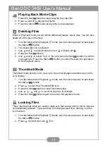 Preview for 16 page of BenQ DC 3400 User Manual